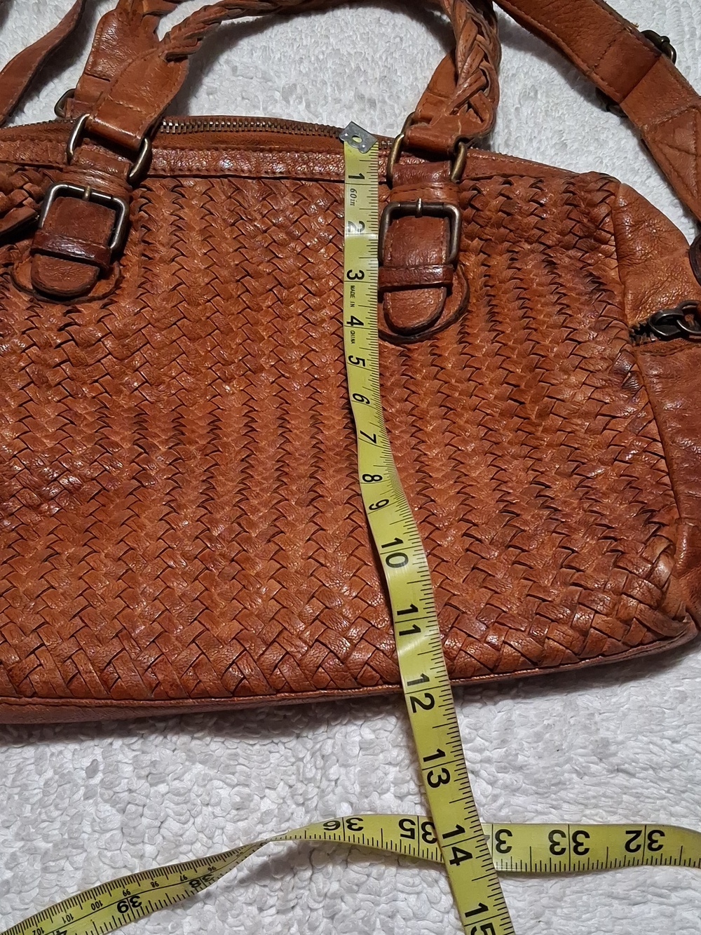 Tano Woven Leather Shoulder Bag - Picture 10 of 10